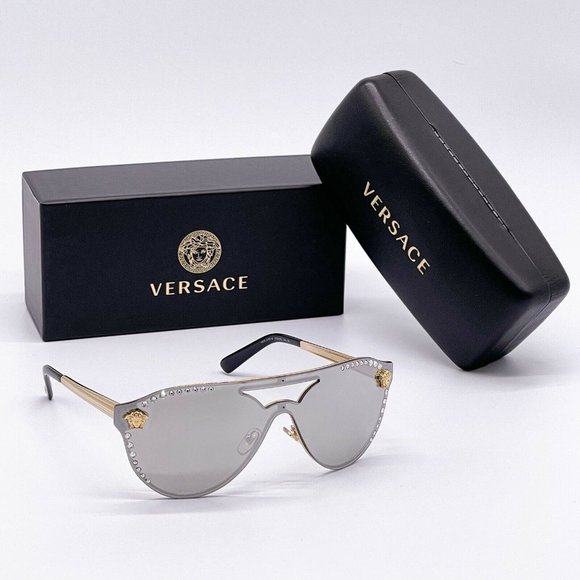 Sale! New Versace White Diamond Accent Sunglasses - Picture 3 of 7